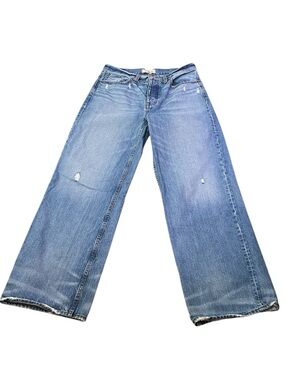Madewell women’s low slung baggy medium Wash jeans size 27